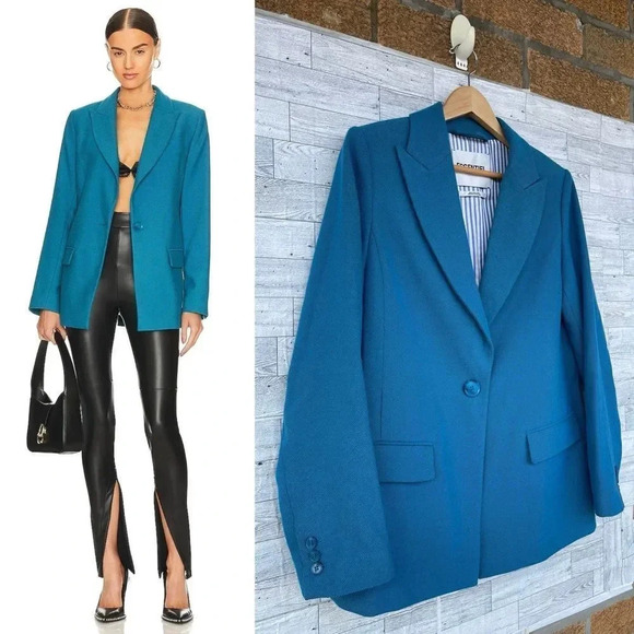 Essentiel Antwerp Cidade Single Breasted Blazer in Palace Blue size 36/4 - Picture 1 of 16